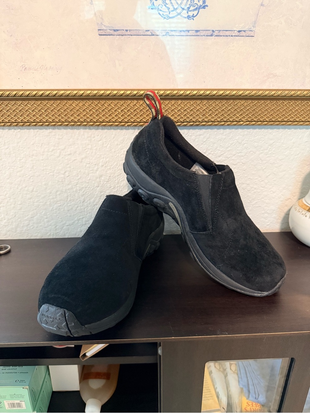 Merrell Jungle Moc Men's 8.5W Black Suede Slip-On Shoes
